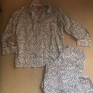 Cheetah Print Victoria’s Secret Flannel Pajamas